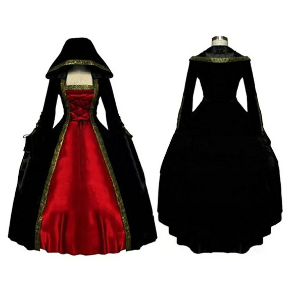 black and gold princess dress